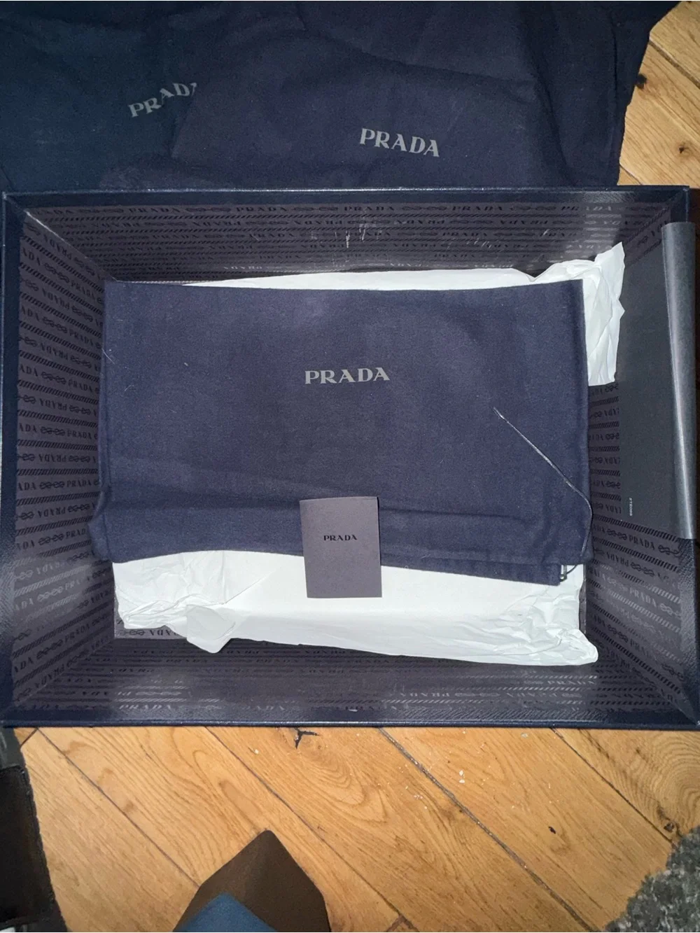 Prada Black Leather Chelsea Chukka Boots